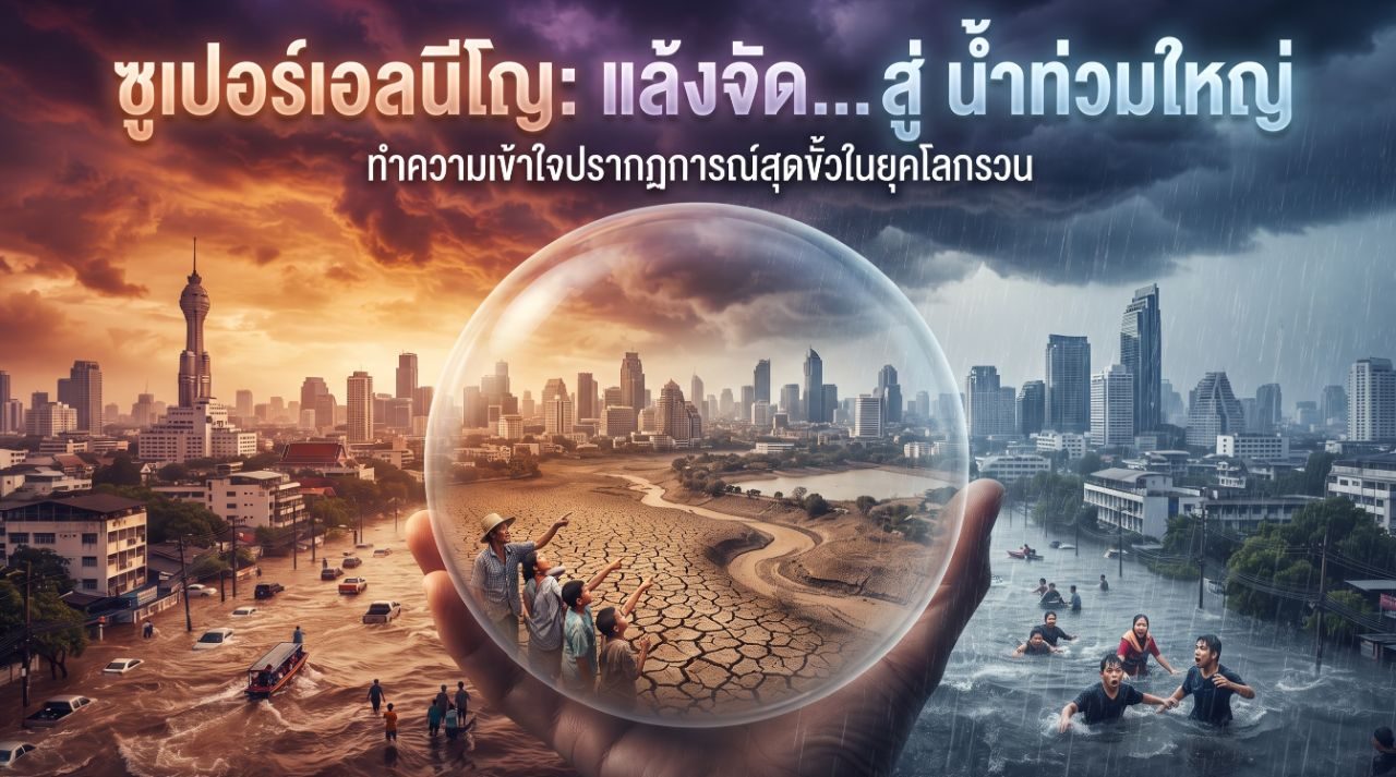 วิเคราะห์วิกฤตเอลนีโญ: เมื่อความแห้งแล้งกลายเป็นฝนถล่มและความจริงทางอุตุนิยมวิทยา — รูปที่ 1