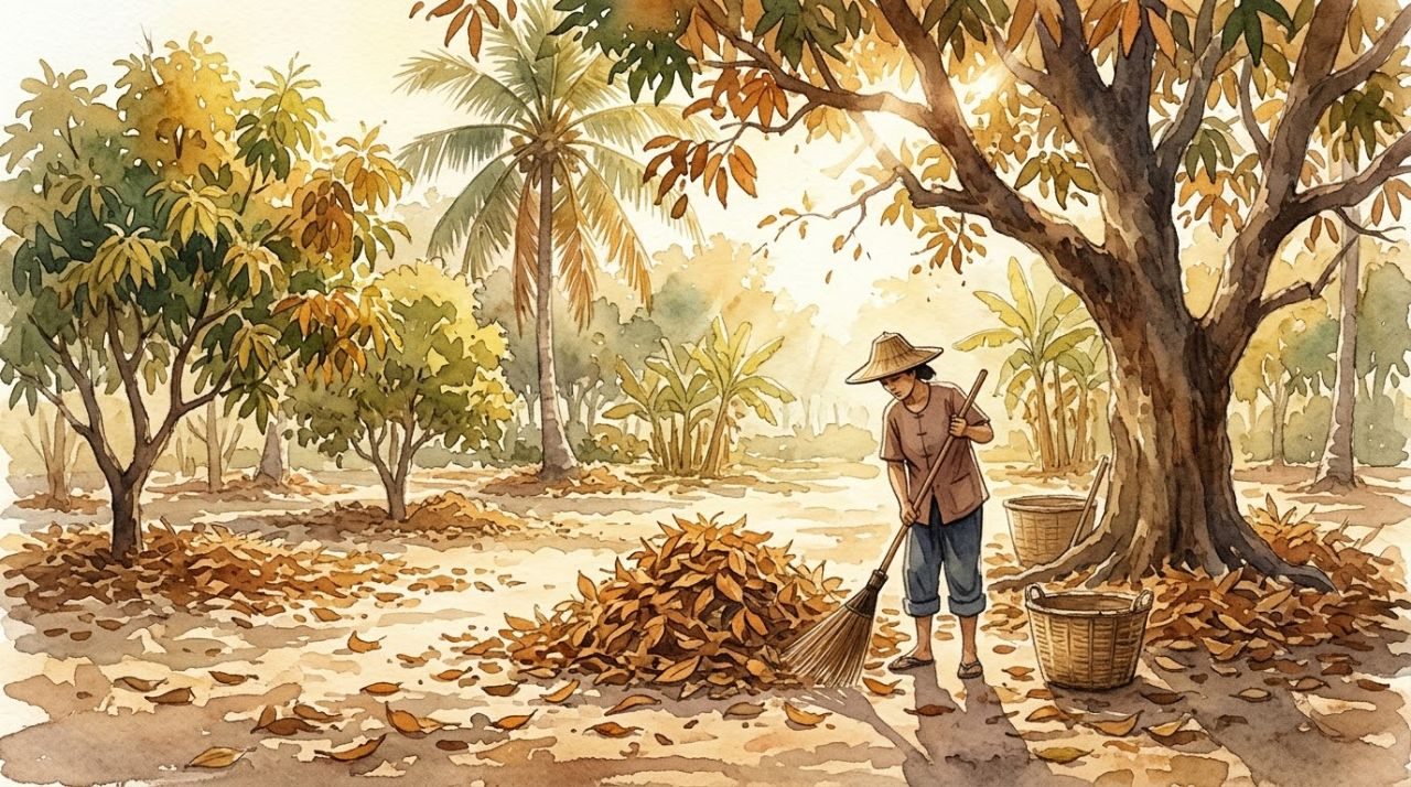 รูปประกอบกระทู้: วิธีทำปุ๋ยหมักจากเศษใบไม้ ทำเองที่บ้านง่ายๆ ใช้ได้ใน 2-3 เดือน